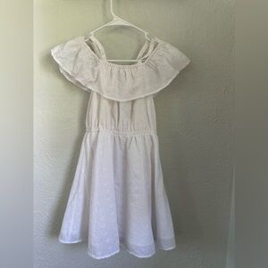 White Eyelet Ruffle Dress – Girls Size 12